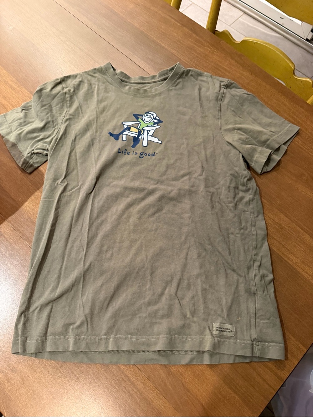 Women’s Dark Green Tee - Life is Good - Medium